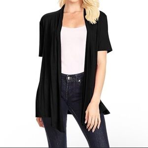 Michael Stars Gabbi Open Hooded Sweater Size One Size